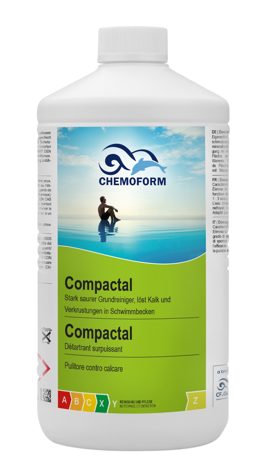 Chemoform Compactal 1 l gegen Kalk, mineralische Ablagerungen, Algen und Rost Chemoform Compactal 1 l gegen Kalk, mineralische Ablagerungen, Algen und Rost