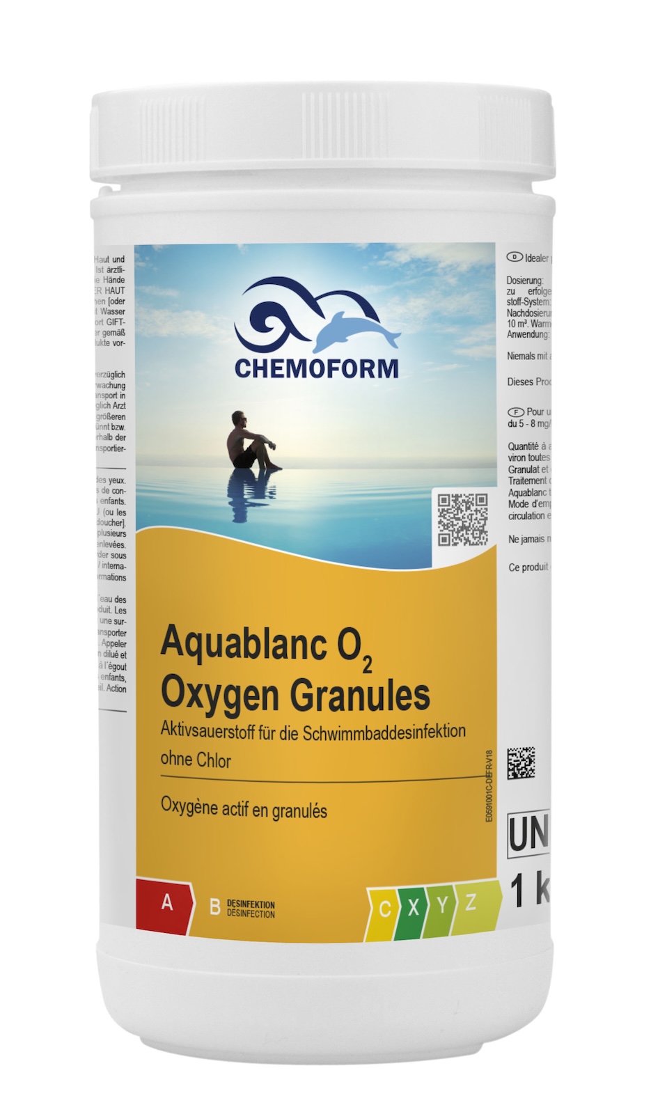 Chemoform Aquablanc O2-Granulat 1 kg Aktivsauerstoff Desinfektion ohne Chlor Chemoform Aquablanc O2-Granulat 1 kg Aktivsauerstoff Desinfektion ohne Chlor