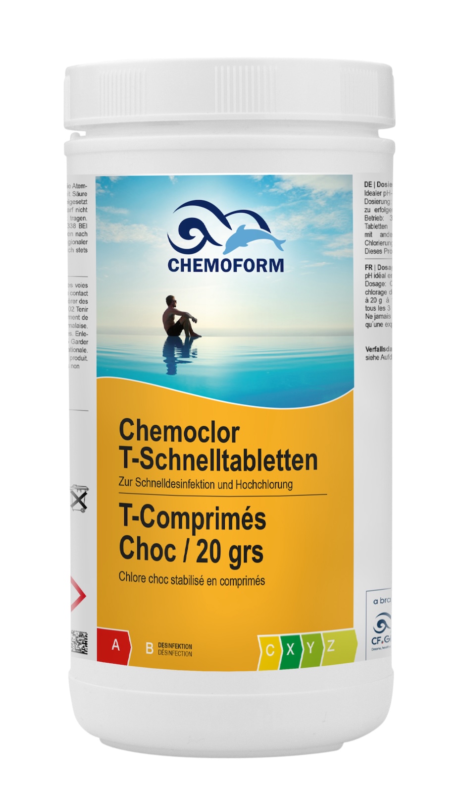 Chemoform Chemoclor T-Schnelltabletten 20 g zur Stoß- und Dauerchlorung 1 kg Chemoform Chemoclor T-Schnelltabletten 20 g zur Stoß- und Dauerchlorung 1 kg