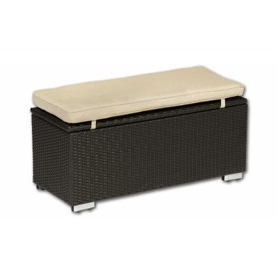 Softub Aufbewahrungsbox aus Polyrattan Mocca 100 x 40 x 42 cm 41700005 Softub Aufbewahrungsbox aus Polyrattan Mocca 100 x 40 x 42 cm 41700005