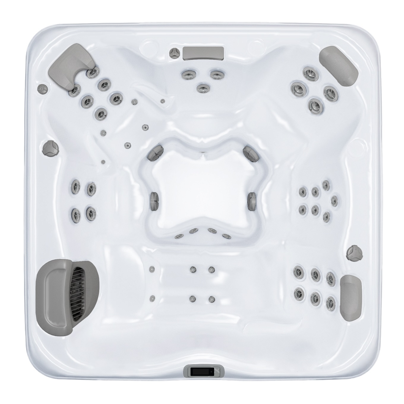 Bullfrog Spas X8L Choice Whirlpool für 6 Personen 239x239x97cm Coastal Grey