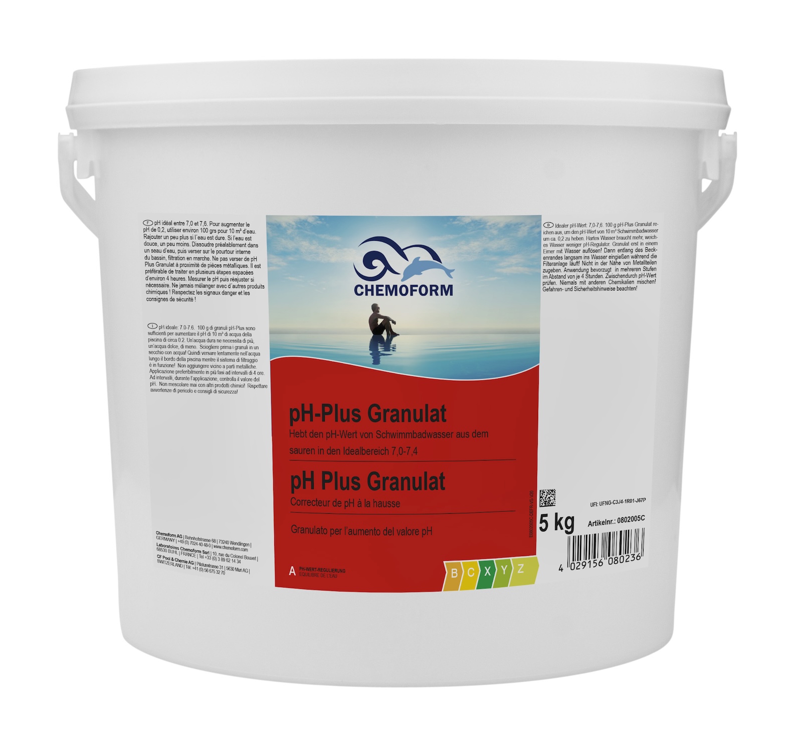 Chemoform pH Plus Granulat 5 kg schnell löslich zum Anheben des pH Wertes Chemoform pH Plus Granulat 5 kg schnell löslich zum Anheben des pH Wertes