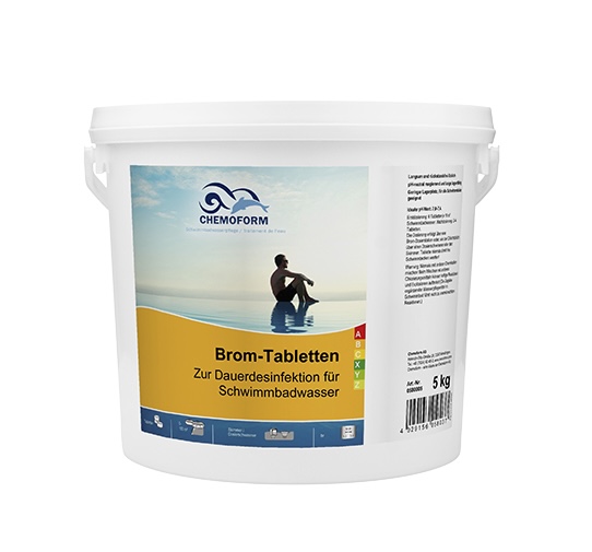 Chemoform Brom-Tabletten 20 g Desinfektion ohne Chlor Bromtabletten 5 kg